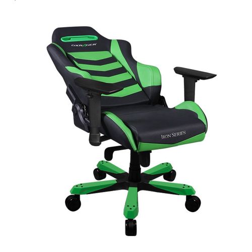  DXRacer Iron Series DOHIB166NE Newedge Edition Racing Bucket Seat Office Chair X Large PC Gaming Chair Computer Chair Executive Chair Ergonomic Rocker With Pillows (BlackGreen)