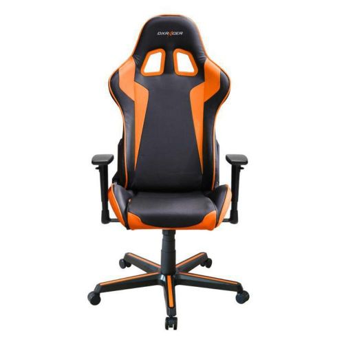  DXRacer OHFH00NO Black & Orange Formula Series Gaming Chair Ergonomic High Backrest Office Computer Chair Esports Chair Swivel Tilt and Recline with Headrest and Lumbar Cushion +