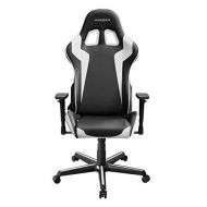 DXRacer OH/FH00/NW Black & White Formula Series Gaming Chair Ergonomic High Backrest Office Computer Chair Esports Chair Swivel Tilt and Recline with Headrest and Lumbar Cushion +