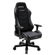 DXRacer OHIS166N Black Iron Series Gaming Chair Ergonomic High Backrest Office Computer Chair Esports Chair Swivel Tilt and Recline with Headrest and Lumbar Cushion + Warranty