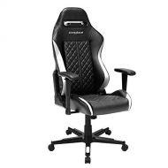 DXRacer OH/DF73/NW Black & White Drifting Series Gaming Chair Ergonomic High Backrest Office Computer Chair Esports Chair Swivel Tilt and Recline with Headrest and Lumbar Cushion +
