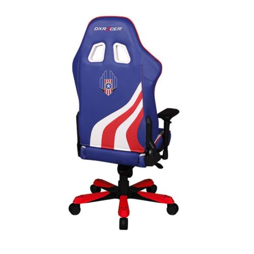  DXRacer OHKS186IWRUSA3 Special Edition USA King Series Gaming Chair Ergonomic High Backrest Office Computer Chair Esports Chair Swivel Tilt and Recline with Headrest and Lumbar