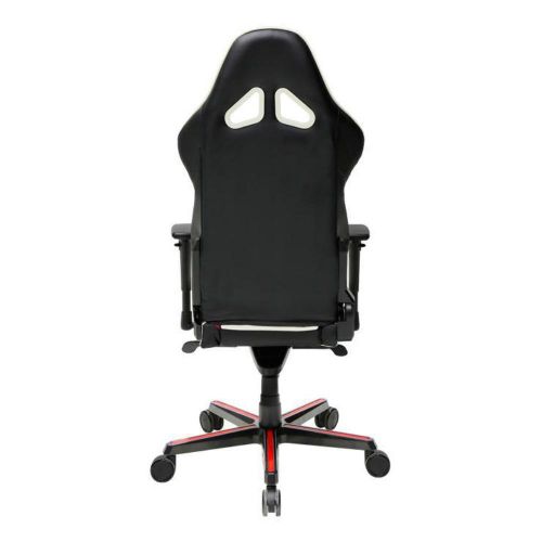  DXRacer OHRH110NWR BlackWhiteRed Racing Series Gaming Chair Ergonomic High Backrest Office Computer Chair Esports Chair Swivel Tilt and Recline with Headrest and Lumbar Cushion