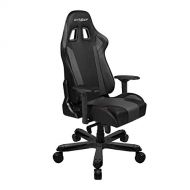 DXRacer King Series DOH/KS06/N Big and Tall Chair Racing Bucket Seat, Office, Gaming, Ergonomic Computer, Esports Desk, Executive Chair, Furniture with Pillows, Black