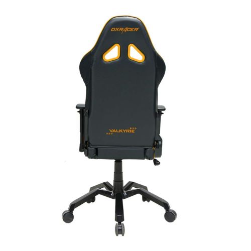  DXRacer OHVB03NA Black & Gold Valkyrie Series Gaming Chair Ergonomic High Backrest Office Computer Chair Esports Chair Swivel Tilt and Recline with Headrest and Lumbar Cushion +