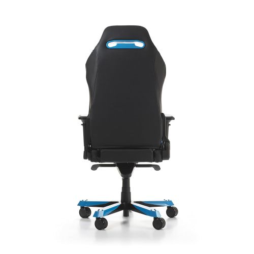  DXRacer Iron series OH/IS166/NB Large size Seat Office Chair Gaming Ergonomic with - Included Head and Lumbar Support Pillows (Black / Blue)