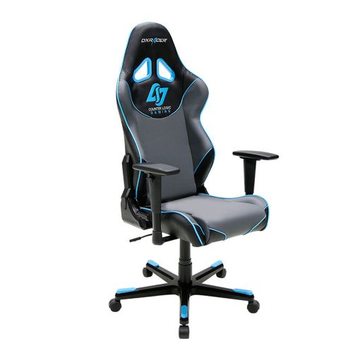  DXRacer Racing Series DOH/RE129/NGB/CLG Counter Logic Gaming Racing Bucket Seat Office Chair Gaming Chair Ergonomic Computer Chair Desk Chair Executive Chair With Pillows (Blue)