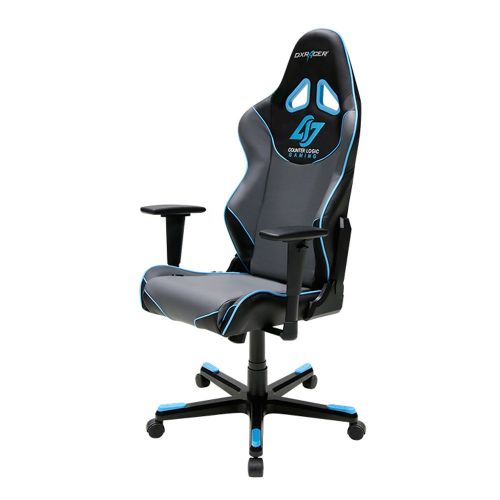  DXRacer Racing Series DOH/RE129/NGB/CLG Counter Logic Gaming Racing Bucket Seat Office Chair Gaming Chair Ergonomic Computer Chair Desk Chair Executive Chair With Pillows (Blue)