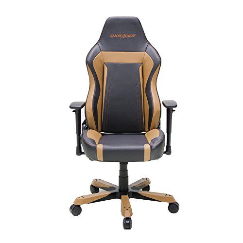  DXRacer WZ06 Black Racing Bucket Seat Office Chair Computer Chair Ergonomic with Lumbar Support Pillows (Black/Coffee)