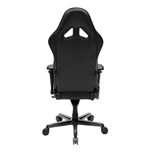  DXRacer Racing Series DOH/RV001/N Office Chair Gaming Chair Carbon Look Vinyle Ergonomic Computer Chair Esports Desk Chair Executive Chair Furniture with Free Cushions (Black)