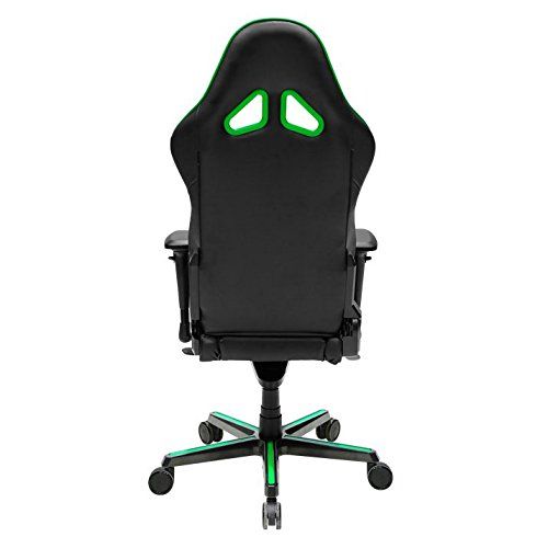  DXRacer USA LLC DXRacer OHRV001NE Racing Series Black and Green Gaming Chair - Includes 2 Free Cushions