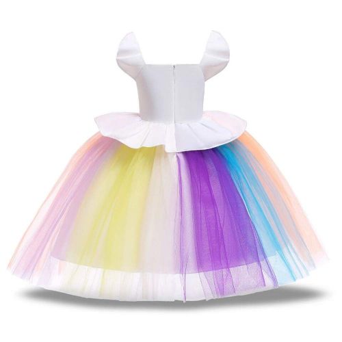  DXYtech Unicorn Costume for Girls Dress Up Clothes for Little Girls Rainbow Unicorn Tutu with Birthday Gift