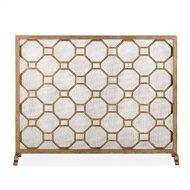 DYKJ Decorative Fireplace Screen,Veneer Fireplace Screen,Fireplace Spark Protection,Wrought Iron Fireplace Spark Protection Screen freestanding for Stove/Gas fire/Wood Burning to E