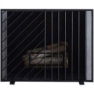 Dykj Domestic Fireplace Display, Sparkor Fireplace Fireplace Fireplace Black with Spark Mesh, Baby Fire Safe Guard Screens for Open Lights Gas / Wood Stove / Stoves