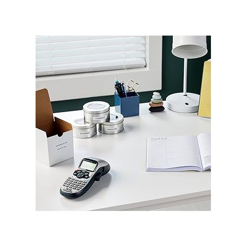  DYMO Label Maker Machine with Tape - 100H LetraTag Handheld, Comes with 3 LT label tapes. Great for Home & Office Organization