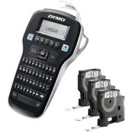 DYMO LabelManager 160 Portable Label Maker Bundle, Easy-to-Use, One-Touch Smart Keys, QWERTY Keyboard, Large Display, For Home & Office Organization, Includes 3 D1 label cassettes