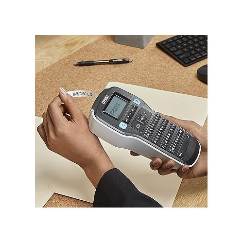  DYMO LabelManager 160 Portable Label Maker Bundle, Easy-to-Use, One-Touch Smart Keys, QWERTY Keyboard, Large Display, For Home & Office Organization, Includes 3 D1 label cassettes