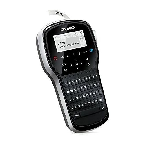  [아마존베스트]DYMO Label Maker | LabelManager 280 Rechargeable Portable Label Maker, Easy-to-Use, One-Touch Smart Keys, QWERTY Keyboard, PC and Mac Connectivity, for Home & Office Organization