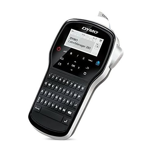  [아마존베스트]DYMO Label Maker | LabelManager 280 Rechargeable Portable Label Maker, Easy-to-Use, One-Touch Smart Keys, QWERTY Keyboard, PC and Mac Connectivity, for Home & Office Organization