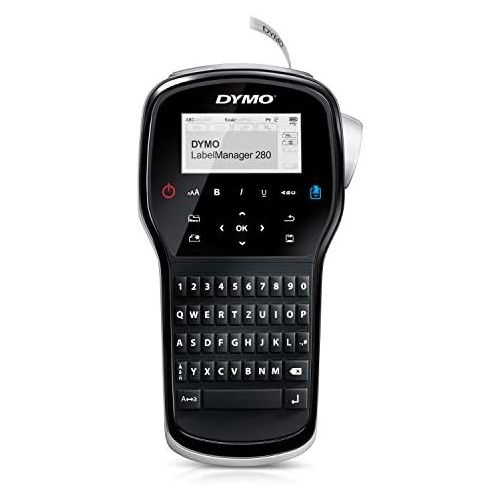  [아마존베스트]DYMO Label Maker | LabelManager 280 Rechargeable Portable Label Maker, Easy-to-Use, One-Touch Smart Keys, QWERTY Keyboard, PC and Mac Connectivity, for Home & Office Organization