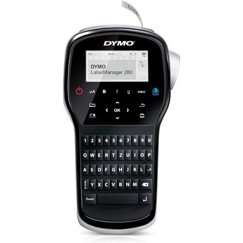  [아마존베스트]DYMO Label Maker | LabelManager 280 Rechargeable Portable Label Maker, Easy-to-Use, One-Touch Smart Keys, QWERTY Keyboard, PC and Mac Connectivity, for Home & Office Organization