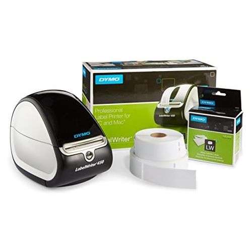  DYMO LabelWriter 450 Thermal Label Printer with 1 extra roll of 350 White Mailing Address Labels