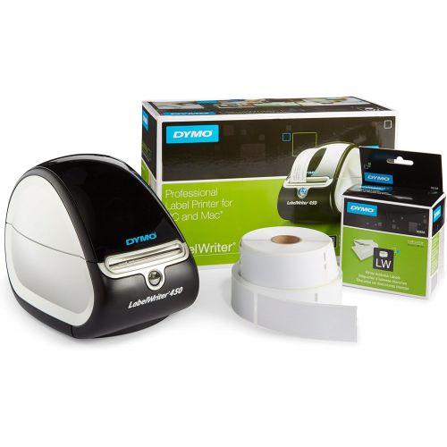  DYMO LabelWriter 450 Thermal Label Printer with 1 extra roll of 350 White Mailing Address Labels