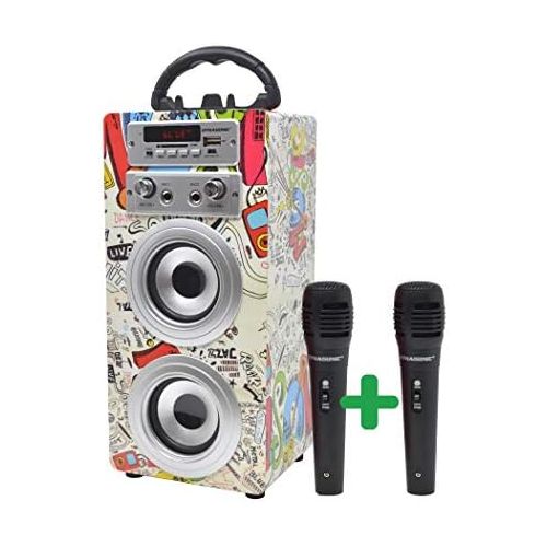  [아마존베스트]-Service-Informationen DYNASONIC Bluetooth Speaker for Children’s Karaoke System, MP3 Player Boxes, Battery Speaker Box, 025