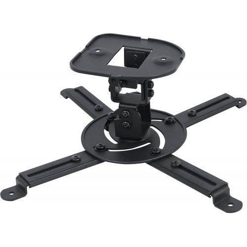  DYNAVISTA Full Motion Universal Projector Ceiling Mount Bracket with Adjustable Extendable Arms Rotating Swivel Tilt and Low Profile Mount for Home and Office Projector (Black)