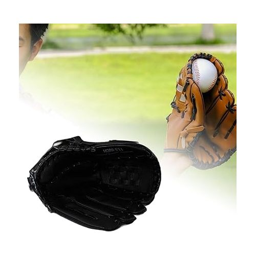  DYNWAVE Softball Glove Fastpitch Softball Mitt Thicken Teeball Glove Baseball Fielding Glove Baseball Glove for Youth Adults