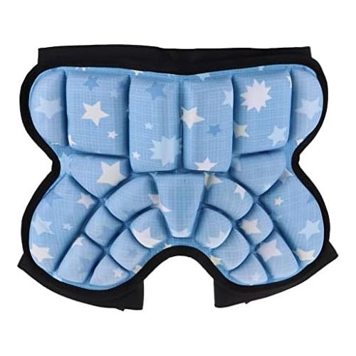  DYNWAVE 3D Padded Protective Shorts, Kids Hip Butt EVA Pad Short Pants, Heavy Duty Protective Gear Guard Drop Resistance for Ski Skiing Skating