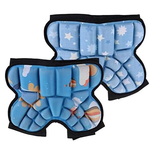  DYNWAVE 3D Padded Protective Shorts, Kids Hip Butt EVA Pad Short Pants, Heavy Duty Protective Gear Guard Drop Resistance for Ski Skiing Skating