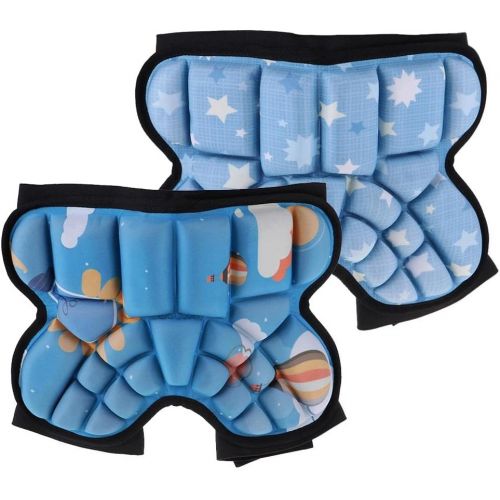  DYNWAVE 3D Padded Protective Shorts, Kids Hip Butt EVA Pad Short Pants, Heavy Duty Protective Gear Guard Drop Resistance for Ski Skiing Skating