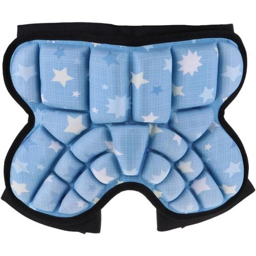  DYNWAVE 3D Padded Protective Shorts, Kids Hip Butt EVA Pad Short Pants, Heavy Duty Protective Gear Guard Drop Resistance for Ski Skiing Skating