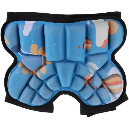  DYNWAVE 3D Padded Protective Shorts, Kids Hip Butt EVA Pad Short Pants, Heavy Duty Protective Gear Guard Drop Resistance for Ski Skiing Skating