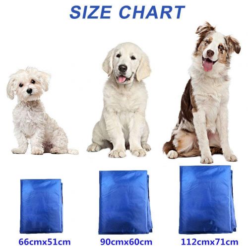  DYYTRm Dog Cooling Mat Non-Toxic Ice Gel Pad for Dogs Cats in Summer Pet Gel Self-Cooling Pad for Summer Sleeping Bad Kennel Crate,Keep Pets Cool for Small and Medium Dogs