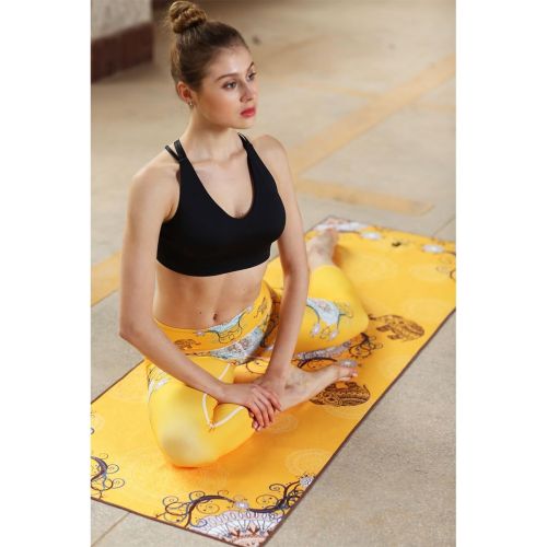  [아마존베스트]Dyzd Yoga Towel Hot Yoga TowelMicrofiber Yoga Towel Mat with Free Spray Bottle, Exclusive Design, Perfect for Gym, Bikram Hot YogaNon-Slip and Ultra Absorbent