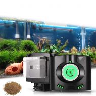 DZENJ Automatic Fish Feeder, 6 Times A Day for Aquarium Fish Tank Feeder and Timer Capacity Adjustable Pet Feeding Dispenser