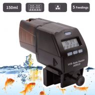 DZENJ Automatic Feeding Fish Digital LCD, Automatic Feeding Timer Timer Food Feeder for Aquarium, Fish Tank and Turtle Tank (Without Battery)