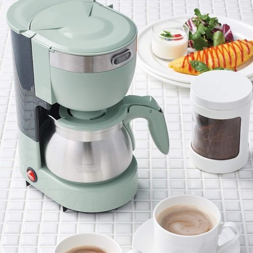  DZWYC Coffee machine Vintage Green Filter Coffee machine Home Office Fully Automatic Coffee machine Espresso Coffee Small Practical Maker Drip Coffee Machines Coffee Maker (Color : Green