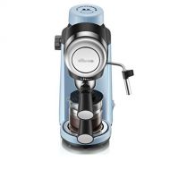 DZWYC Coffee machine Small Home Semi Automatic Coffee machine Espresso Pressure Coffee Maker with Milk Frother Espresso Machine（Light Blue） Coffee Maker (Color : Blue)