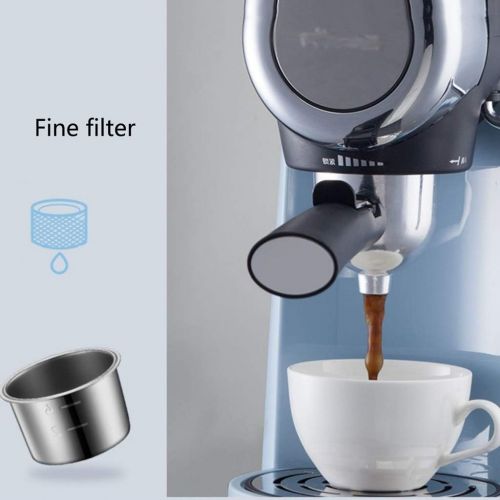  DZWYC Coffee machine Small Home Semi Automatic Coffee machine Espresso Pressure Coffee Maker with Milk Frother Espresso Machine（Light Blue） Coffee Maker (Color : Blue)