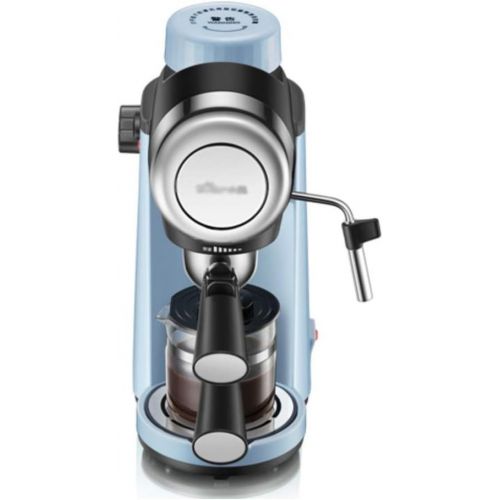  DZWYC Coffee machine Small Home Semi Automatic Coffee machine Espresso Pressure Coffee Maker with Milk Frother Espresso Machine（Light Blue） Coffee Maker (Color : Blue)