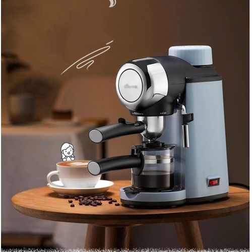  DZWYC Coffee machine Small Home Semi Automatic Coffee machine Espresso Pressure Coffee Maker with Milk Frother Espresso Machine（Light Blue） Coffee Maker (Color : Blue)