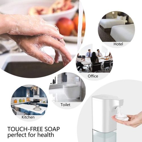  DZWYC Soap dispenser Touchless Soap dispenser Automatic Sensor Soap dispenser Hand Free Wall Mounted Soap Dispensers Childrens antibacterial electric Hand sanitizer Smart Hand washer Alc