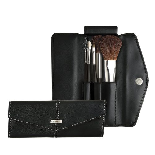 다빈치 Da Vinci Brushes da Vinci Cosmetics Series 48300 Professional Travel Brush Set with 10 Brushes, Napa Italian Leather Case, 11.29 Ounce, 10 Brushes