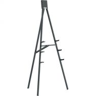 Da-Lite 6' Heavy Duty Dual Purpose Easel - Black Powder Coat