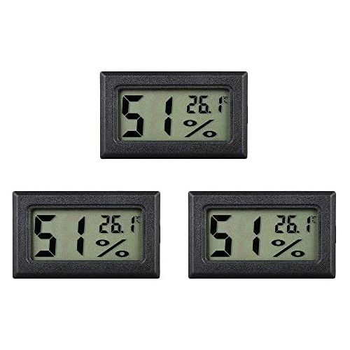  Da.Wa eSky24 Mini- Batteriebetriebenes Digitalthermometer mit LCD-Display fuer Aquarium, Terrarium, Kuehl- und Gefrierschrank usw, 2m Anschlussleitung