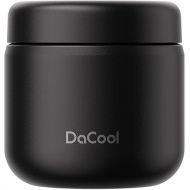 DaCool Lunch Thermos for Kids Vacuum Stainless Steel 13.5 Ounce Kids Food Thermos for Hot/Cold Food Insulated Food Jar Lunch Container Bento for School Office Picnic Travel Outdoors, BPA Free,Black
