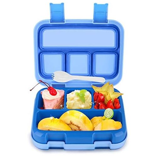  [아마존베스트]Lunch Box Bigger for Kids Boys Bento Box BPA-Free DaCool Toddler School Lunch Container with Spoon Compartments Leak Proof Durable, Meal Fruit Snack Packing for Picnic Outdoors, Mi